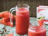 Watermelon Tea-monade with Açaí Powder