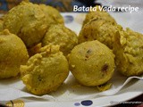 Batata vada recipe, how to make gujarati style batata vada