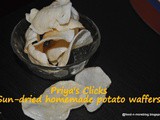 Sun dried potato chips recipe,how to make potato chips at home