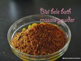 Bisi Bele Bath Masala Powder Recipe, how to make bisi bele bath masala at home
