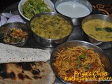 Lunch/Dinner Recipe Ideas - Menu no 1- Trip to Kathiyawar