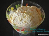 No-cook No churn Mango IceCream recipe,how to make Icecream using whipped cream