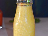 Pineapple ginger smoothie , how to make pineapple yogurt shake