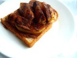 Caramelized Apple & Nesquik Open Faced Sandwich