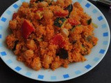Chickpeas Couscous Paella/Vegan Chickpeas Paella with Couscous