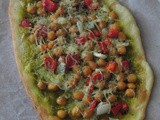 Chickpeas Pesto Thin Crust Pizza