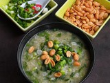 Chinese Vegetarian Rice Congee/Brown Rice & Gai Lan Jook/Xi Fan