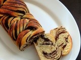 Chocolate Marble Asian Bread (Roux Method)~~Home Baker's Challenge#4