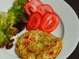 Cucumber Tomato Omelette/Grated Cucumber Tomato Omelette