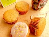 Eggless,Butterless Peppermint Tea & Pistachios Muffins