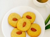 Eggless Cornmeal Almond Cookies