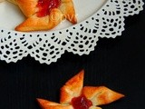 Eggless Danish Pastry Pinwheels/Eggless Jam Pinwheels