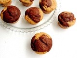 Eggless Marble Muffins
