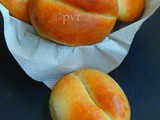 Eggless Parker House Rolls