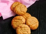 Eggless Peanut Butter Cookies~~Home Baker's Challenge#3