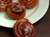 Eggless Ragi & Chocolate Chips Cinnamon Rolls