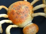 Eggless Spider Bread ~Halloween Special/Pain d'araignée pour Halloween