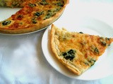 Eggless Spinach & Emmental Cheese Quiche