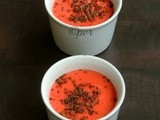 Eggless Strawberry Pudding