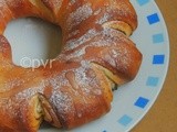 Eggless Swedish Tea Rings/Eggless Vetekrans