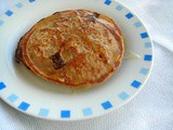 Eggless Wholewheat,Banana & Flaxmeal Pancakes