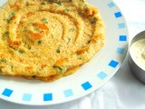 Foxtail Millet Savoury Crepes/ Thinai Paruppu Adai