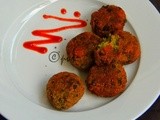 Green Peas & Carrot Crispy Balls/Boulettes de Petit Pois et Carottes