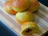Komaj - Eggless Persian Date Filled Turmeric and Cumin Buns