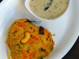 Masala Rava Khichdi & Flaxseed Coconut Chutney