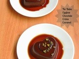 No Bake Eggless Chocolate Crème Caramel