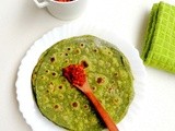 Palak Tofu Paratha