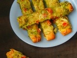 Pesto Pizza Sticks/Coriander Almond Pesto Cheesy Pizza Sticks