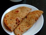 Ragi Tofu Paratha/Pearl Millet Tofu Paratha