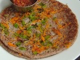 Ragi Vegetable Uthappam/Finger Millet Vegetable Oothappam/Vegetable Ragi Uthappam