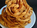 Rajma Ola Pakoda/Rajma Ribbon Pakoda/Red Kidney Beans Ribbon Murukku