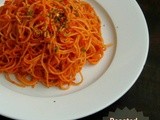 Roasted Red Bellpepper Spaghetti