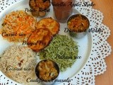 South Indian Lunch Thali with Nutella Apple Shake - a Virtual Birthday Party For Manjula