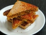 Soya Bhurji & Cheese Sandwich