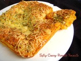 Spicy Cheesy Pumpkin Focaccia