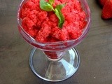 Strawberry Lime Granita