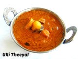 Ulli Theeyal/Shallots in Tangy Roasted Coconut Gravy