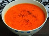 Vegan Red Capsicum & Moongdal Soup