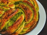 Vegan Russian Braided Bread with Pesto Filling