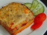 Vegetarian Grilled Zucchini Croque Monsieur