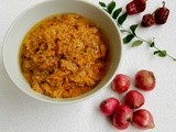 Vengaya Vadagam Chutney/Seasoned Onion Chutney