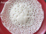 Aappam - South Indian Breakfast/Aappam with Coconut Milk
