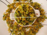 Beans Paruppu Usili/Paruppu Usili with Beans – Tamil Brahmin Style