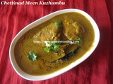 Chettinadu Meen Kuzhambu/Chettinadu Fish Gravy/Thengai Paarai Kuzhambu