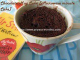 Chocolate Mug Cake- - Microwave Minute Cake