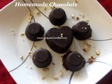 Chocolate Recipe/Home Made Chocolate Recipe/Easy Chocolate Recipe with step by step photos